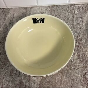 Vintage Hall Kitchenware Tavern Silhouette Serving Bow Inside Design 9" USA VGC